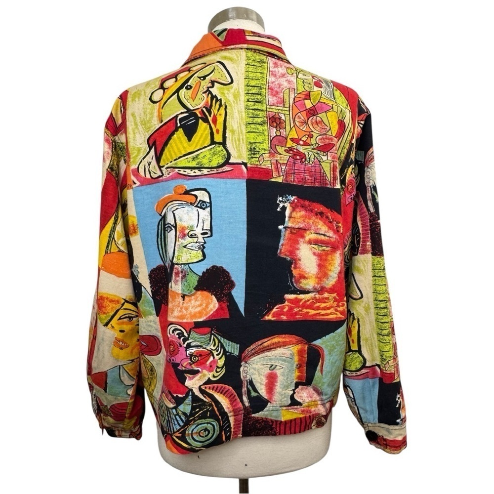 KAKTUS Vintage Abstract Picasso Print Jacket size L - Picture 5 of 7